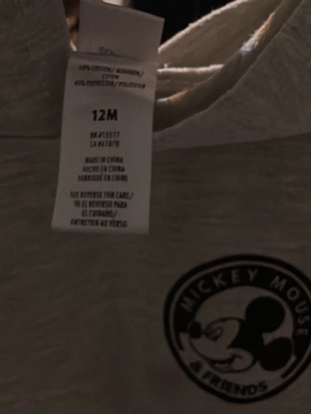 GAP Light Gray Mickey Mouse Hooded Short Sleeve Tee